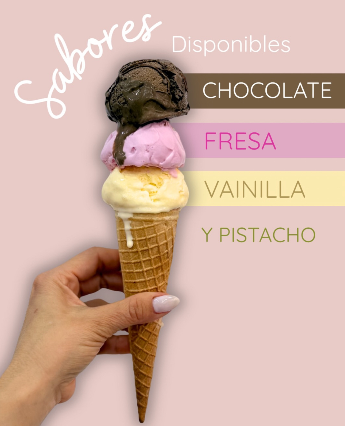 Helados en parterna refescantes para el verano